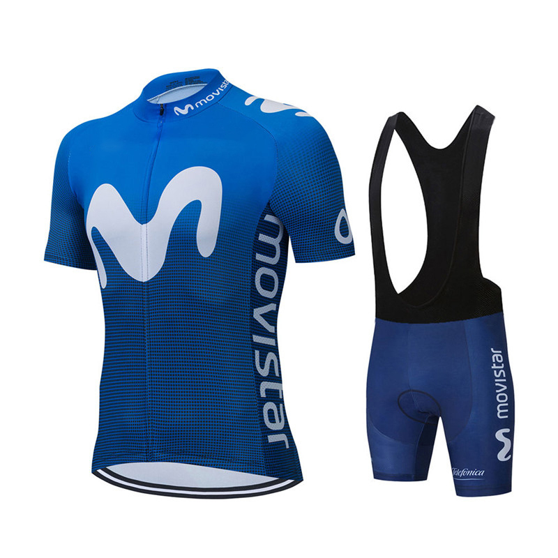 New Summer Movistar Team Cycli - Cycling Bib Shorts ulasan dan harga